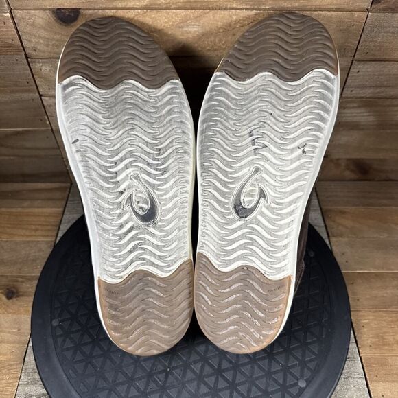 Olukai Kakaha Mens 8.5 Brown Leather Slip On Shoes Casual Comfort Shoes - Picture 12 of 13